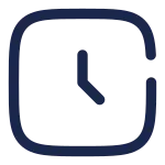 Clock Square SVG Icon